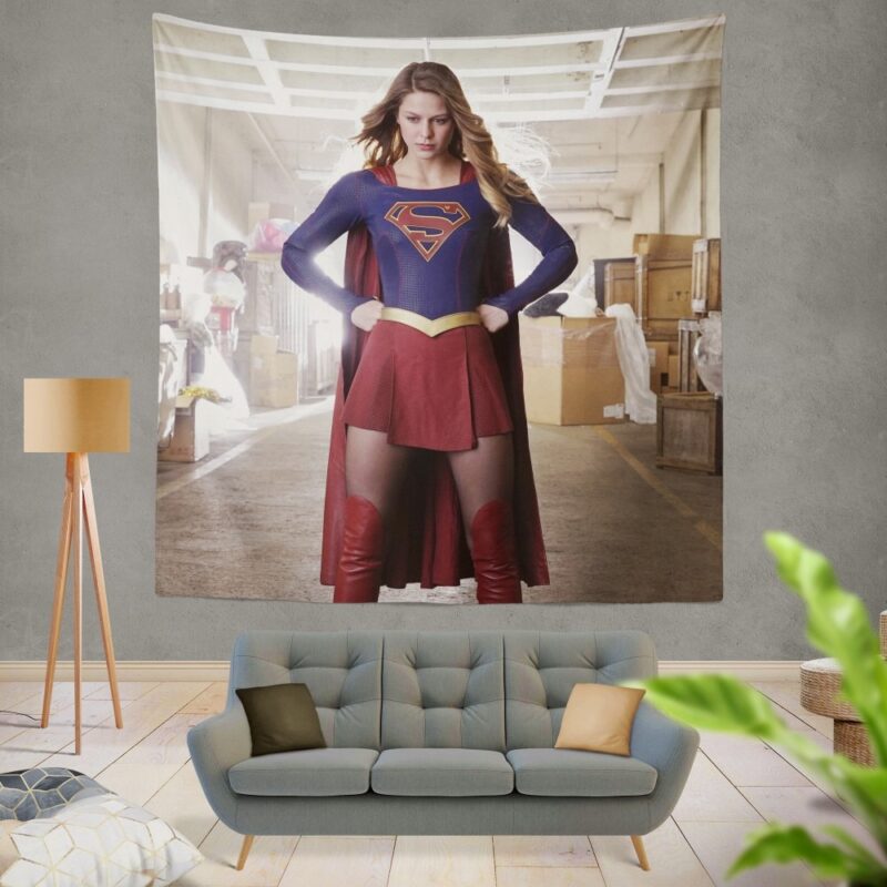Supergirl Melissa Benoist DC Comics Justice League United Tapestry