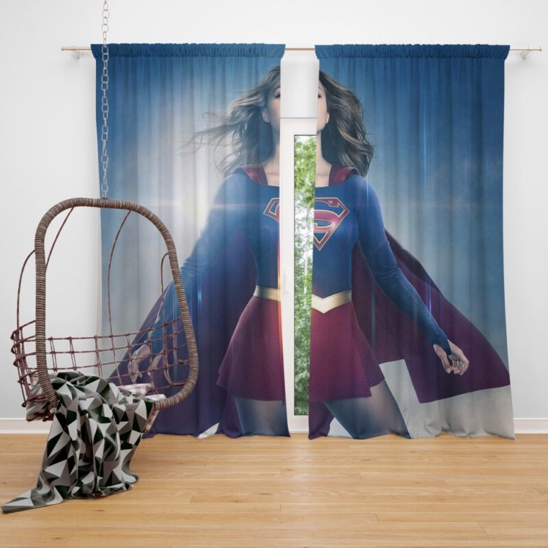 Supergirl TV Show Melissa Benoist DC Comics Bedroom Window Curtain