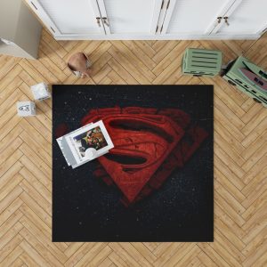 Superman Batman DC Comics 3D Logo Bedroom Living Room Floor Carpet Rug
