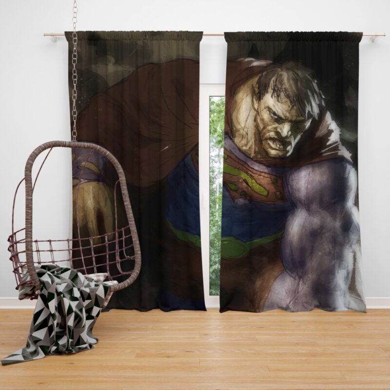 Superman Bizarro DC Universe Bedroom Window Curtain