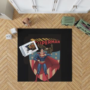Superman DC Comics Legion of Super-Heroes Bedroom Living Room Floor Carpet Rug