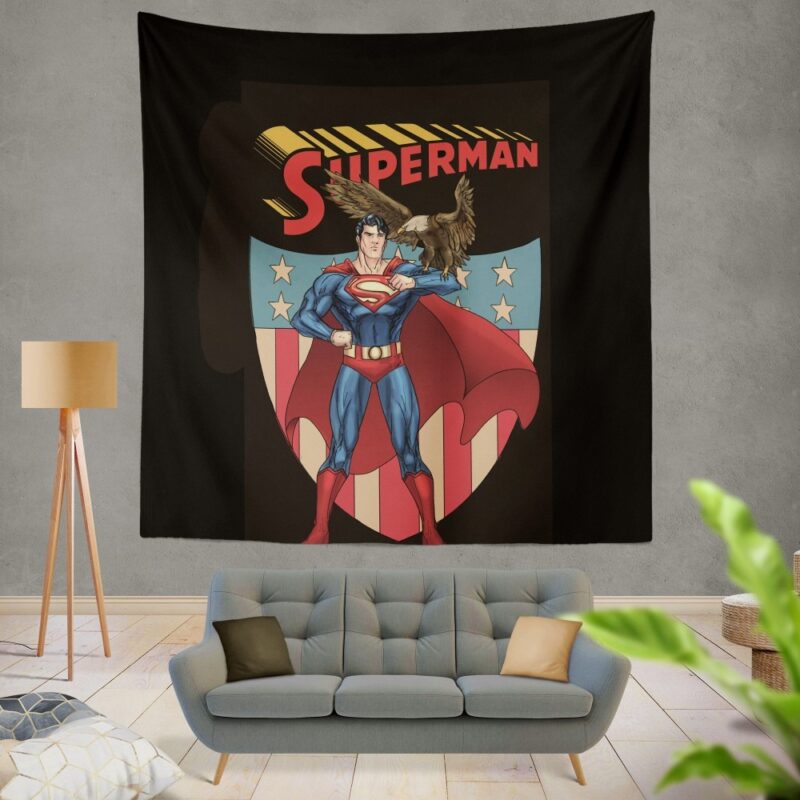 Superman DC Comics Legion of Super-Heroes Wall Hanging Tapestry