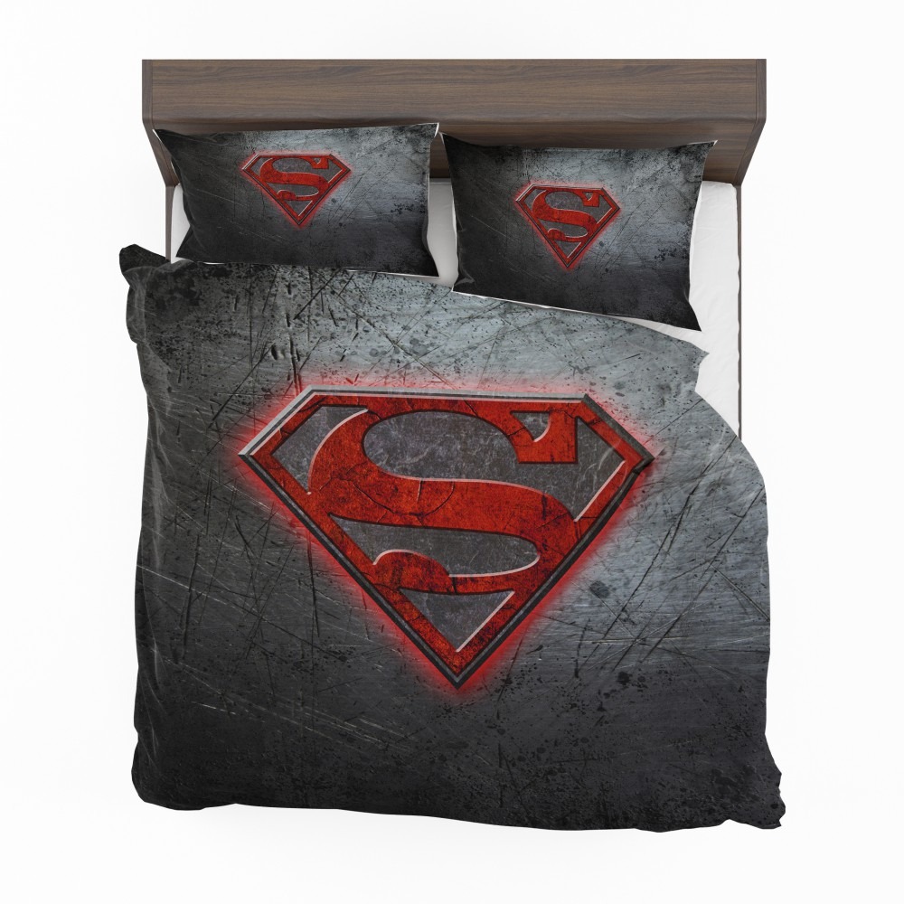 Superman Logo Dc Comics Bedding Set, Superman Double Duvet Cover