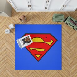 Superman Logo DC Comics Justice League Bedroom Living Room Floor Carpet Rug