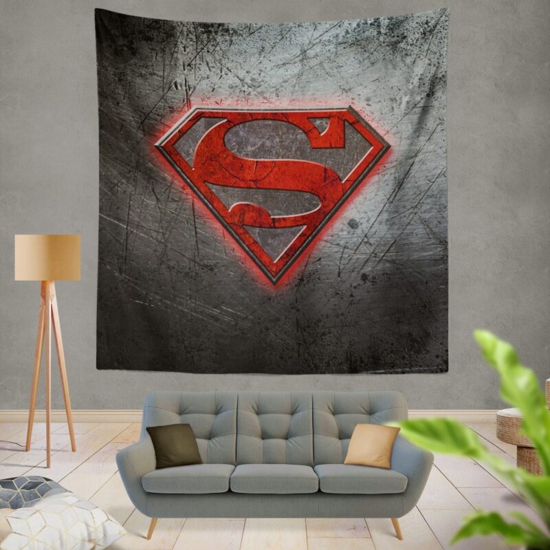 Superman Logo DC Comics Wall Hanging Tapestry
