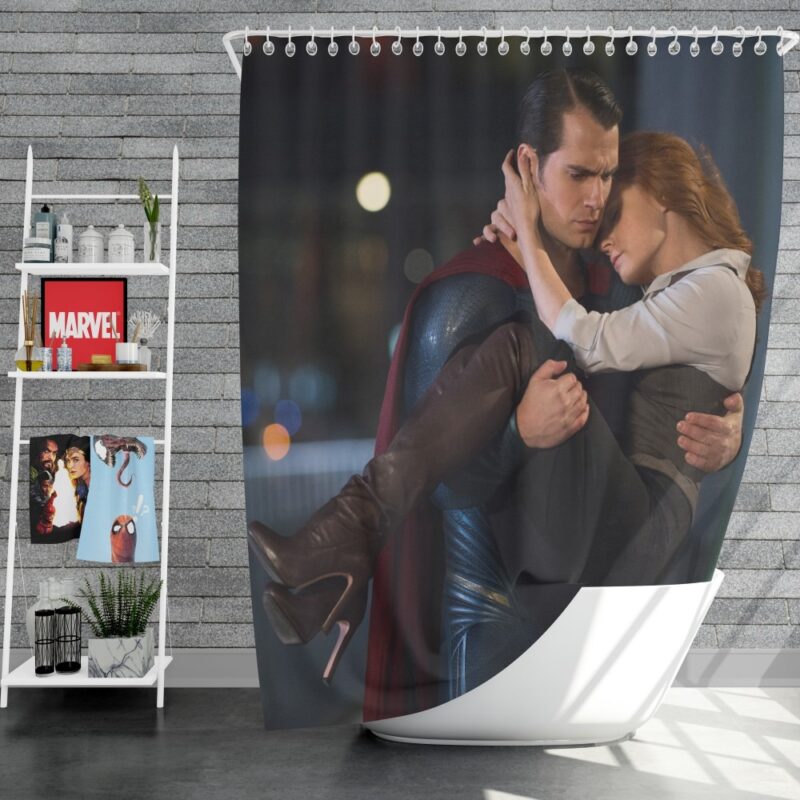 Superman & Lois Lane in Dawn of Justice Shower Curtain