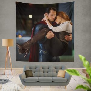 Superman & Lois Lane in Batman v Superman Dawn of Justice Movie Wall Hanging Tapestry
