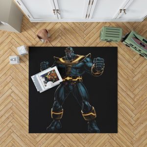Thanos Fictional Super Villain Marvel Comics Bedroom Living Room Floor Carpet Rug