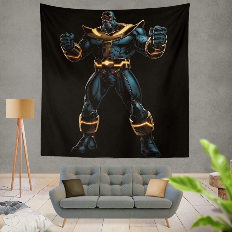 Thanos Fictional Super Villain Marvel Comics Wall Hanging Tapestry