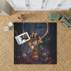 Thanos Infinity Gauntlet & Infinity Stones Bedroom Living Room Floor Carpet Rug
