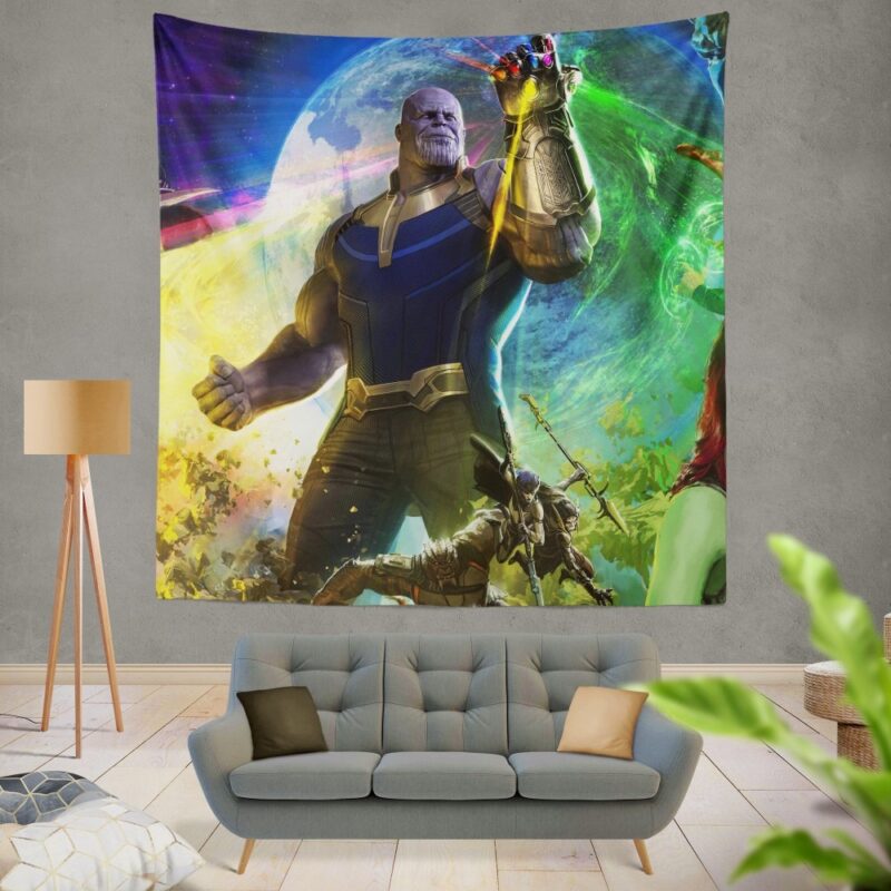 Thanos Josh Brolin in Marvel Avengers Infinity War Tapestry