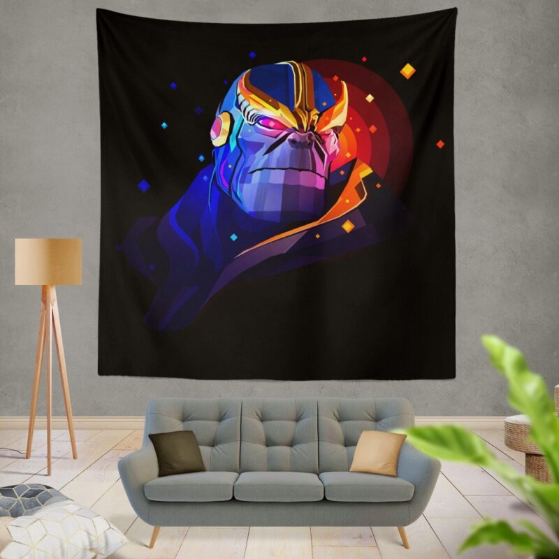 Thanos Returns Artwork Marvel Cinematic Universe Wall Hanging Tapestry