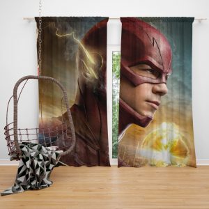The Flash 2014 TV Show Grant Gustin Barry Allen Bedroom Window Curtain