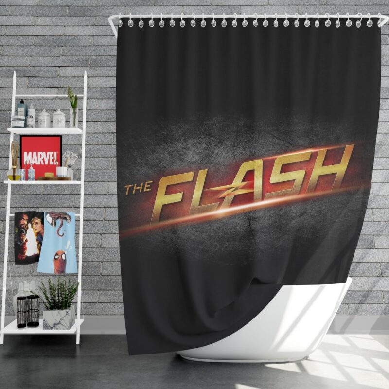 The Flash DC Comics Logo Shower Curtain