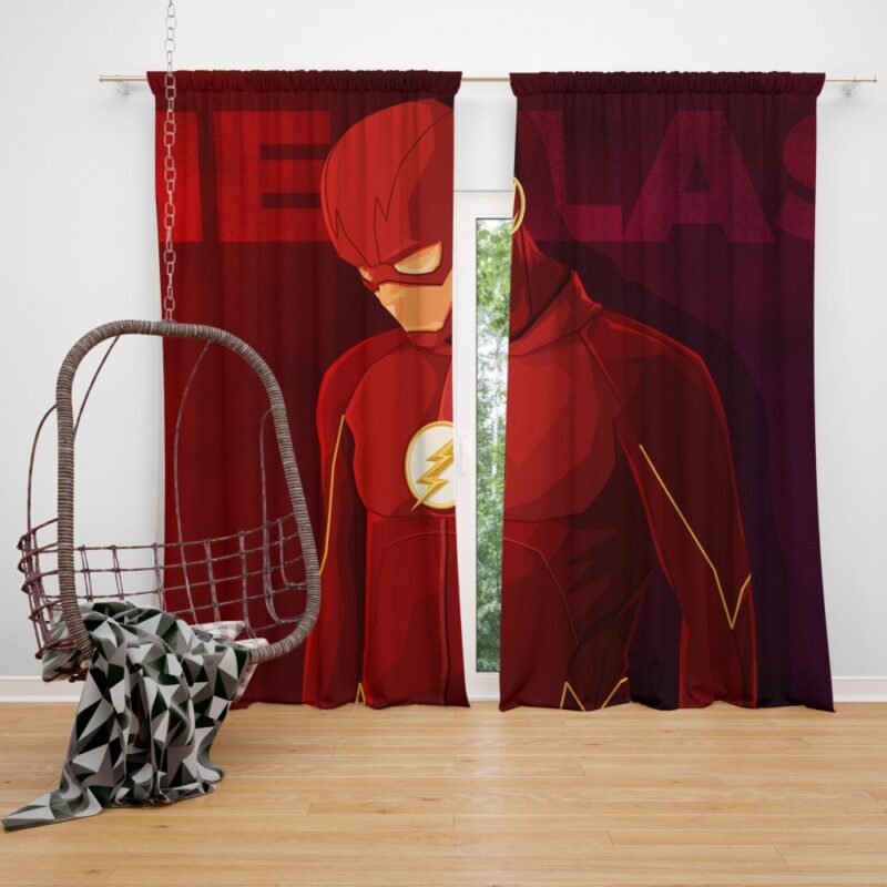 The Flash DC Multiverse Comics Bedroom Window Curtain
