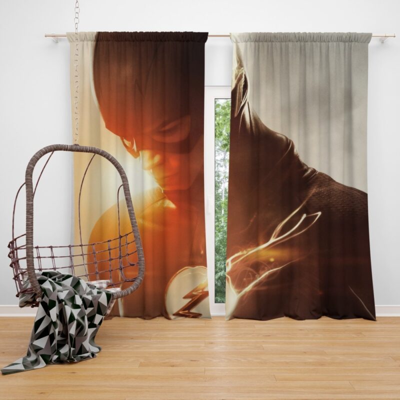 The Flash Grant Gustin DC Justice League Bedroom Window Curtain