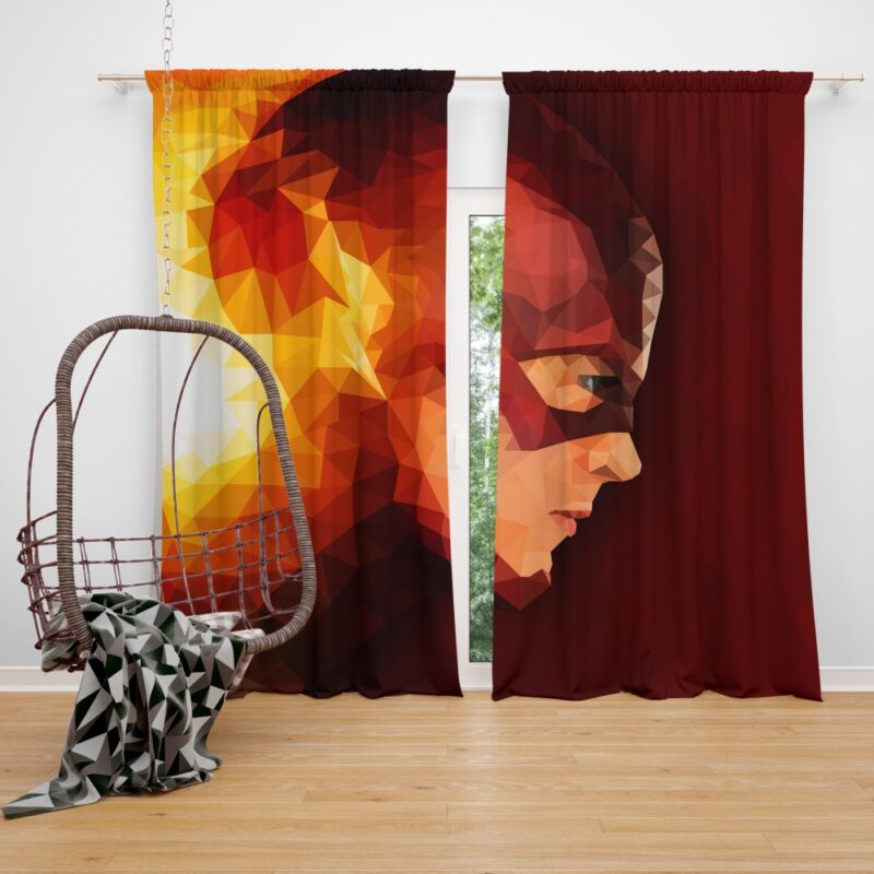The Flash Metahuman DC Rebirth Bedroom Window Curtain