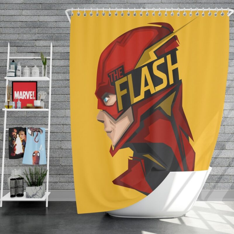 The Flash Rebirth Superhero DC Shower Curtain