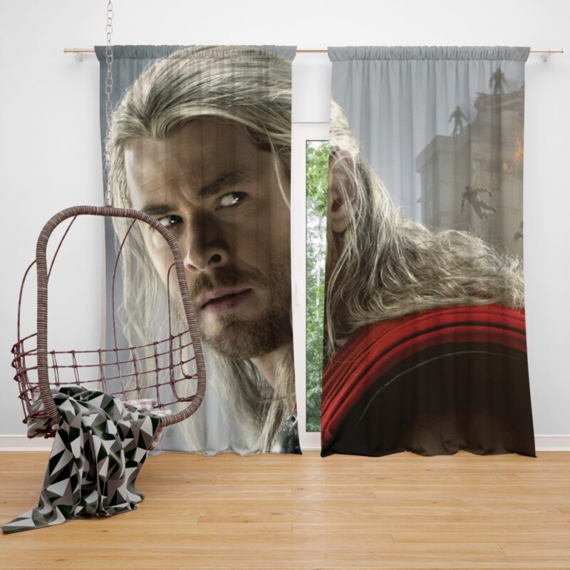 Thor Marvel Avengers Age of Ultron Chris Hemsworth Curtain