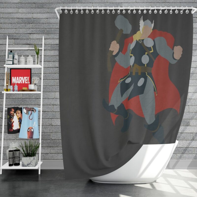 Thor Marvel Avengers Comics Shower Curtain