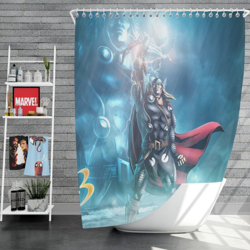 Thor Marvel vs Capcom 3 Fate of Two Worlds Video Game Shower Curtain
