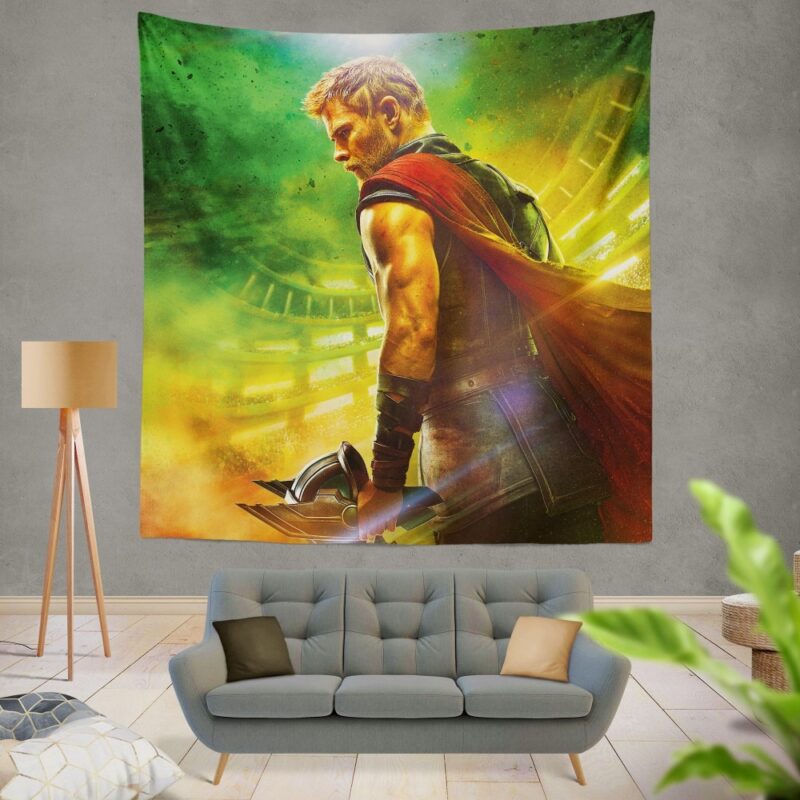 Thor Ragnarok God Squad Chris Hemsworth Wall Hanging Tapestry