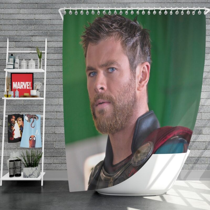 Thor Ragnarok Avengers Chris Hemsworth Shower Curtain