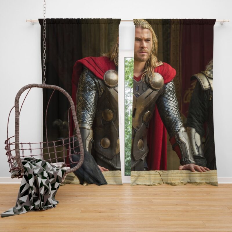 Thor The Dark World Marvel MCU Movie Bedroom Window Curtain
