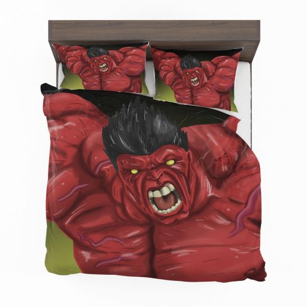 Thunderbolt Ross Red Hulk Marvel Comics Bedding Set