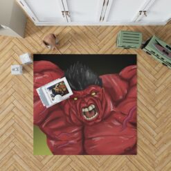 Thunderbolt Ross Red Hulk Marvel Comics Bedroom Living Room Floor Carpet Rug