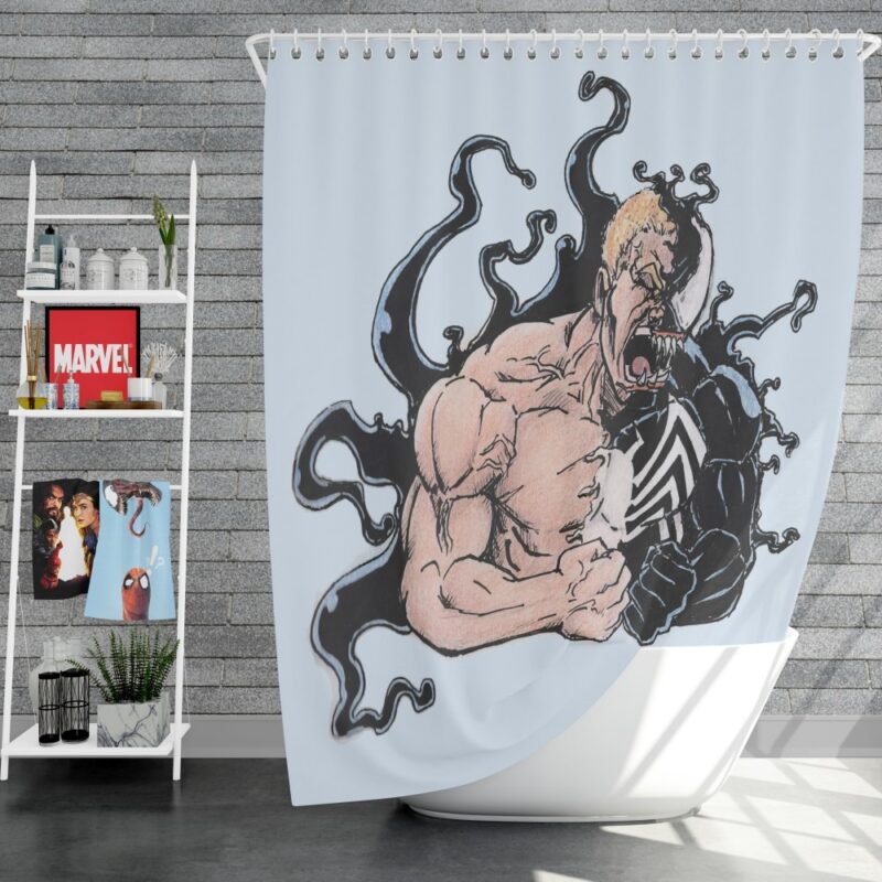 Venom Comics Agents of Cosmos Shower Curtain