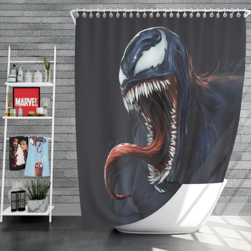 Venom Comics New Warriors Marvel MCU Shower Curtain