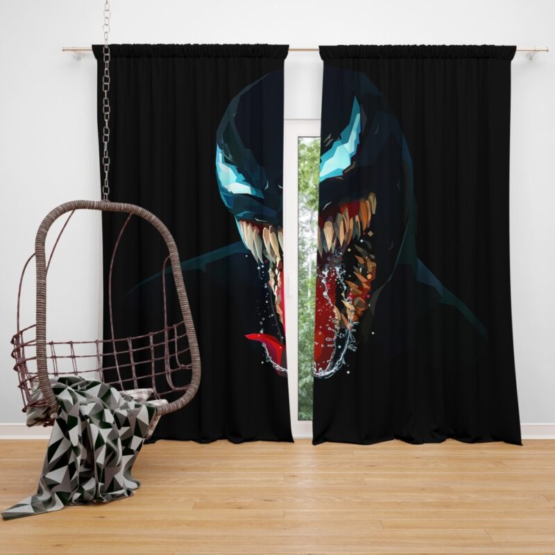Venom Comics Symbiote Imperium Marvel Bedroom Window Curtain