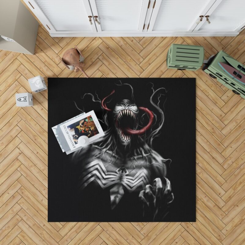 Venom Comics X-Men Blue Marvel Bedroom Living Room Floor Carpet Rug