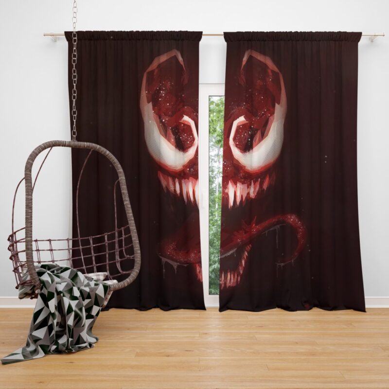 Venom Marvel Comics Dark Avengers MCU Bedroom Window Curtain