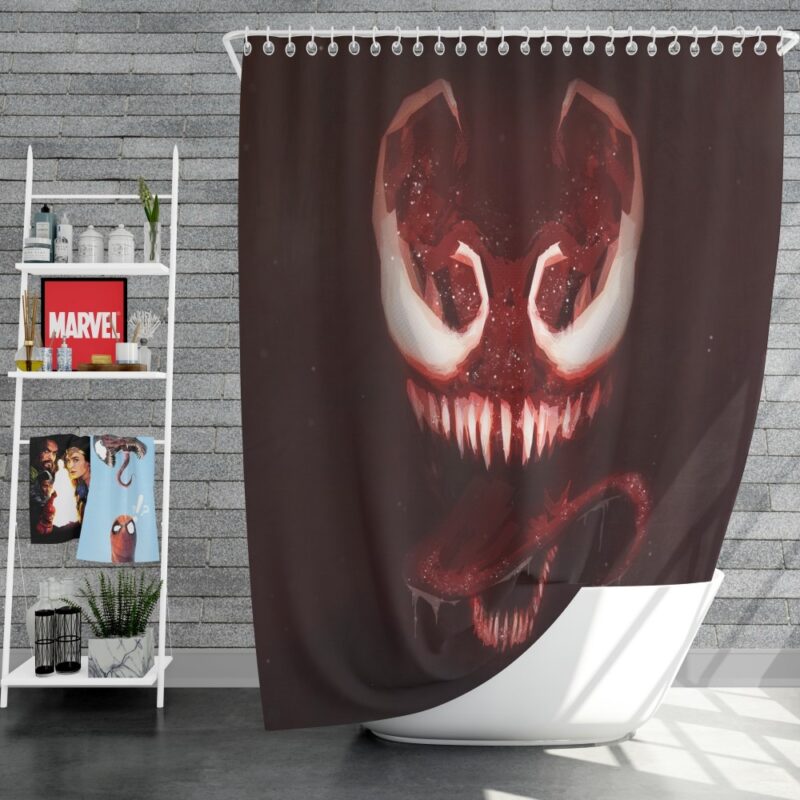Venom Marvel Comics Dark Avengers MCU Shower Curtain