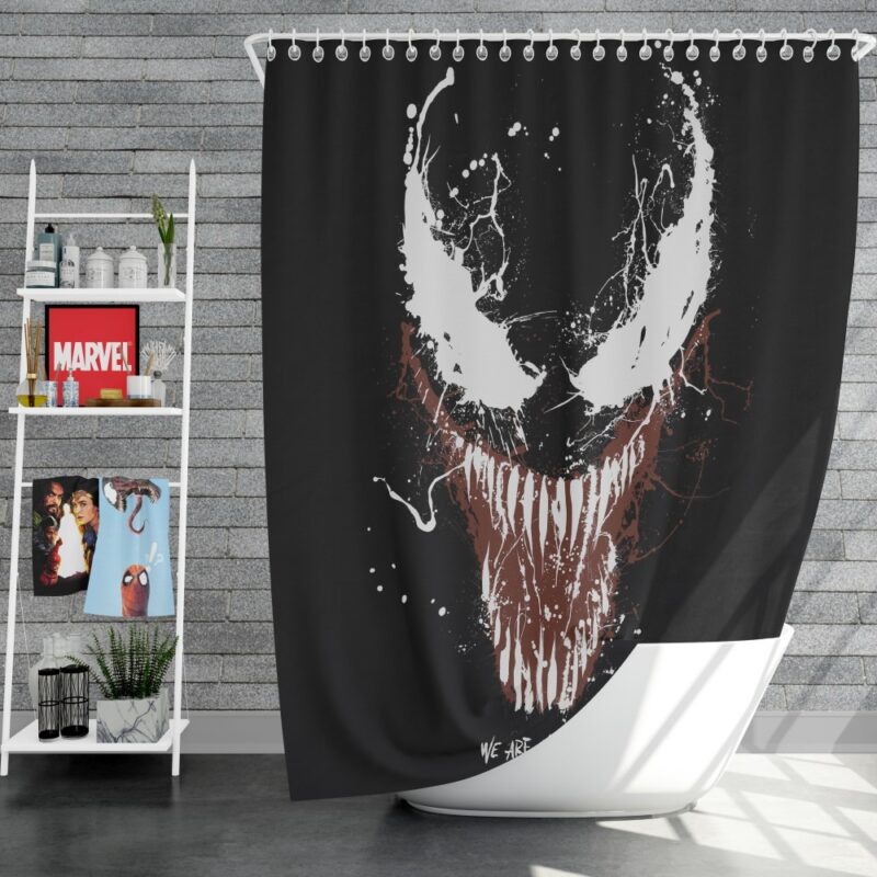 Venom Marvel Comics Super Hero Shower Curtain