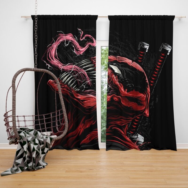 Venom Movie Agents of Cosmos Tom Hardy Bedroom Window Curtain