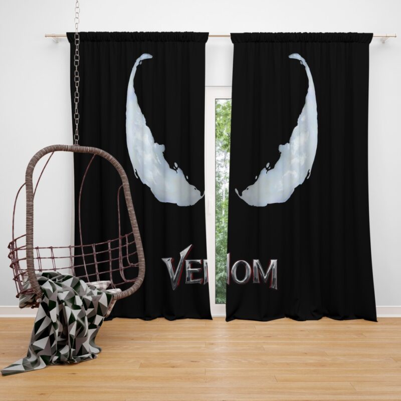 Venom Movie Marvel Project Rebirth Bedroom Window Curtain