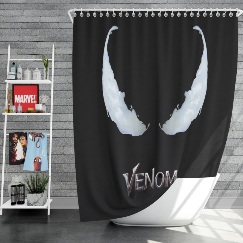 Venom Movie Marvel Project Rebirth Shower Curtain