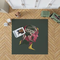 Vision Marvel Comics West Coast Avengers Bedroom Living Room Floor Carpet Rug