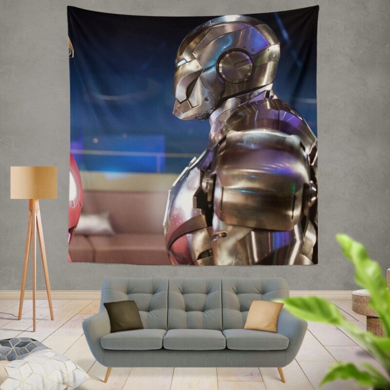 War Machine Rhodey Marvel MCU Iron Man 2 Movie Wall Hanging Tapestry