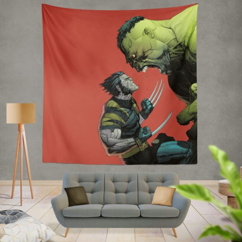 Wolverine Comics Post mortem and legacy Wall Hanging Tapestry
