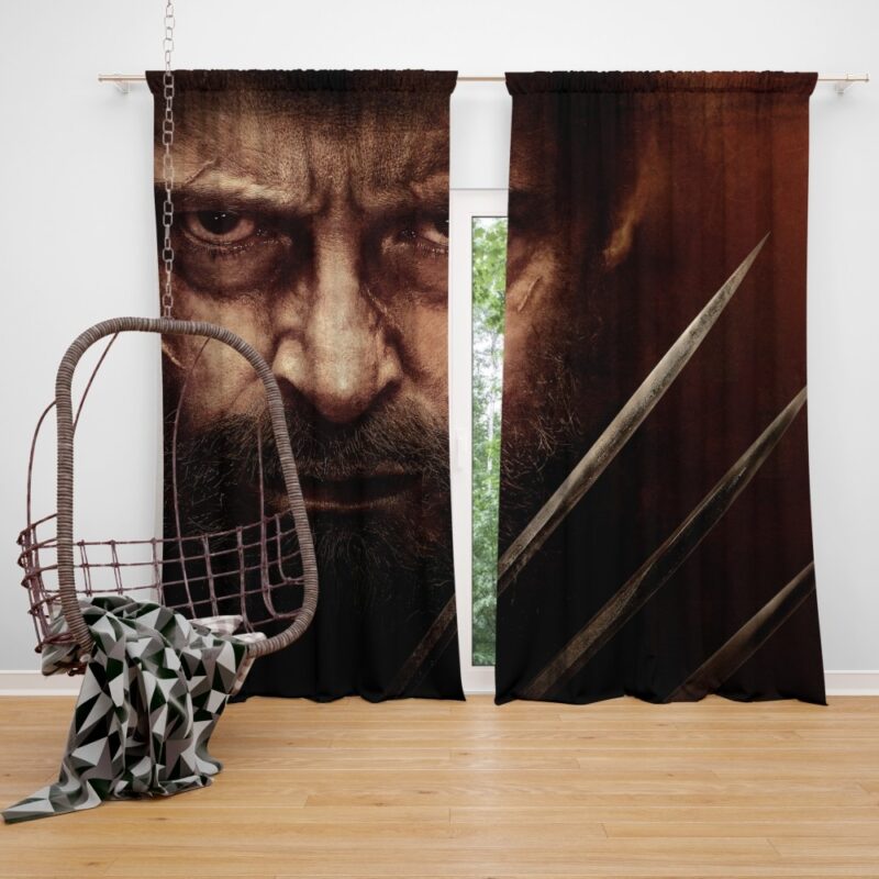 Wolverine Logan Hugh Jackman Bedroom Window Curtain