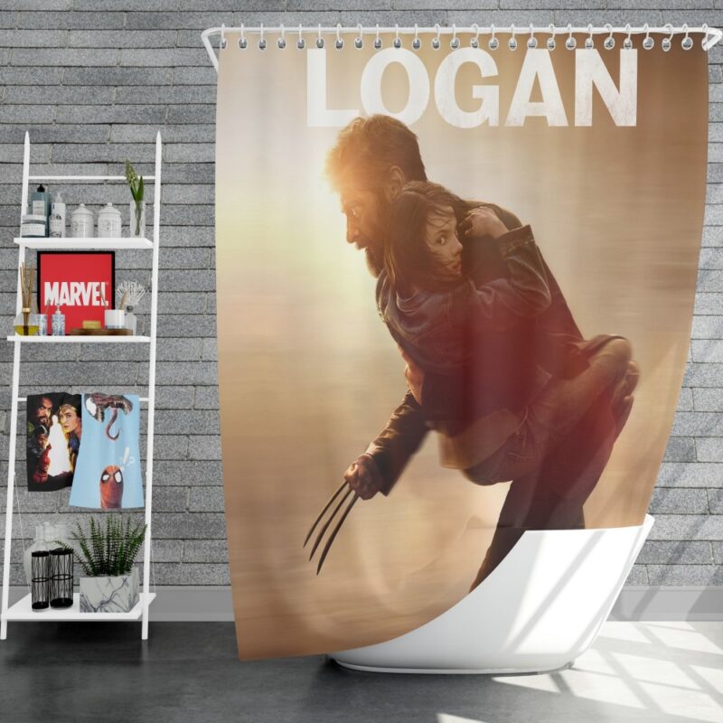 Wolverine Logan Movie Hugh Jackman Shower Curtain