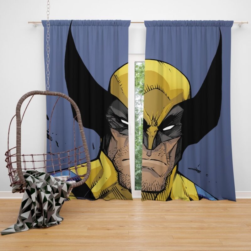 Wolverine Marvel Comics Return of Wolverine Bedroom Window Curtain
