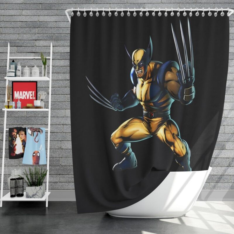 Wolverine Marvel Savage Avengers Shower Curtain