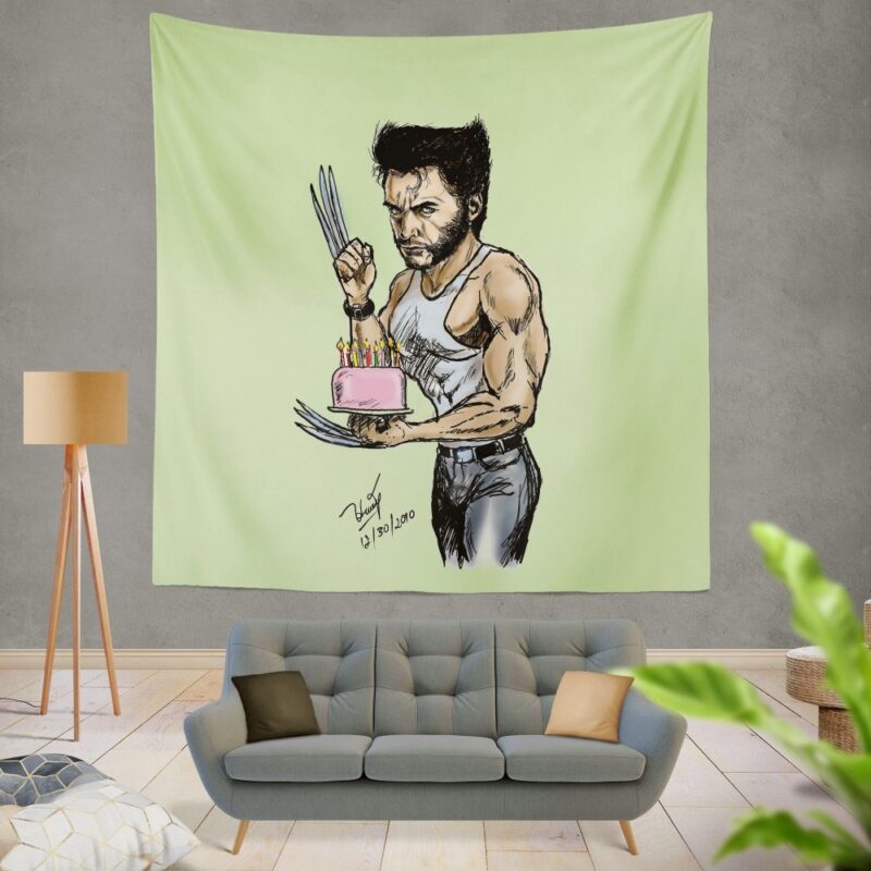 Wolverine Weapon X Marvel Comics Wall Hanging Tapestry
