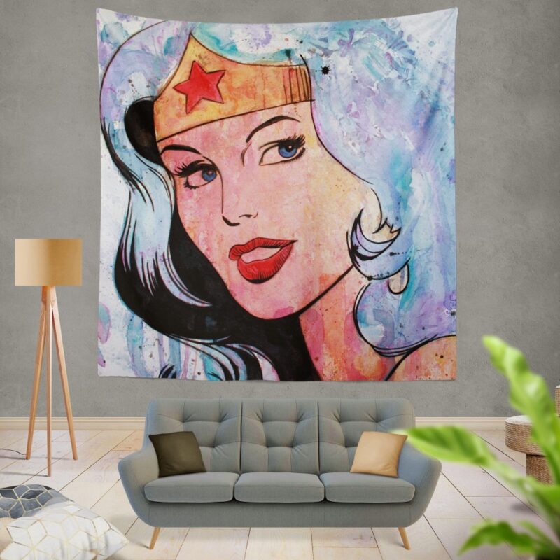Wonder Woman Amazonian DC Comics Wall Hanging Tapestry