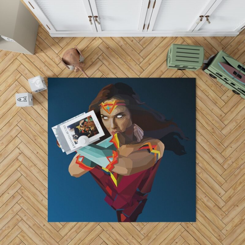 Wonder Woman DC Comics Facets Bedroom Living Room Floor Carpet Rug